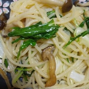 きのこバター醤油パスタ